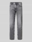 Straight fit jeans in used-look, model 'MOSA'