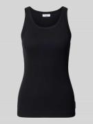 Slim fit tanktop van katoenmix