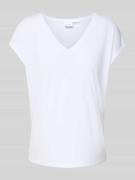 T-shirt met V-hals, model 'modala'