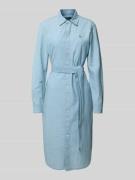 Jeansjurk met logostitching, model 'CORY'