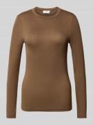 Shirt met lange mouwen en ronde hals, model 'Sifa'