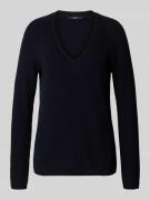 Gebreide pullover met V-hals