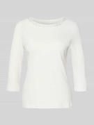 T-shirt met siersteentjes en 3/4-mouwen