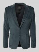 Slim fit 2-knoops colbert van corduroy met reverskraag