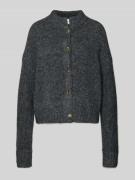 Relaxed fit gebreid jack met wol, model 'Taura'