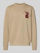 Sweatshirt met labeldetail, model 'FLORIAN'