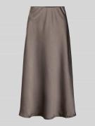 Midirok van satijn met elastische band, model 'Bovary'