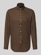 Custom fit vrijetijdsoverhemd met labelstitching