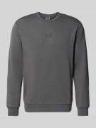 Sweatshirt met labeldetail