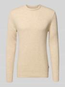 Gebreide pullover met ribboorden, model 'BRANKO'