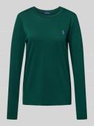 Shirt met lange mouwen en labelstitching