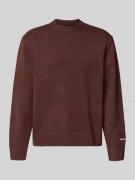 Gebreide pullover met labelstitching, model 'NORREBRO'