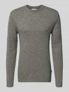 Gebreide pullover met ribboorden, model 'BRANKO'