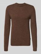 Gebreide pullover met ribboorden, model 'BRANKO'