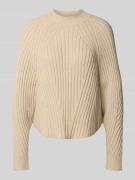 Gebreide pullover met ribboorden, model 'Touann'