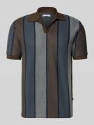 Poloshirt met geribde mouwboorden, model 'TRAVIS'