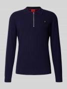 Regular fit gebreide pullover van viscosemix, model 'SASTORO'