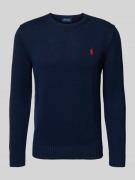 Gebreide pullover met ribboorden