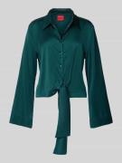 Regular fit blouse met lange mouwen in satijnlook, model 'ERRIKA'