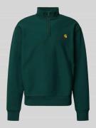 Sweatshirt met opstaande kraag en ritssluiting