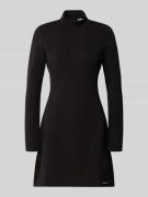 Mini-jurk met opstaande kraag