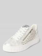 Sneakers met veter- en ritssluiting