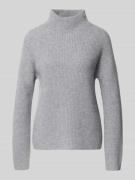 Gebreide pullover van kasjmier met opstaande kraag