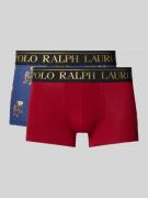 Boxershort met elastische logo in band in een set van 2 stuks