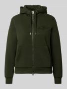 Regular fit sweatjack met tweewegritssluiting