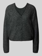 Regular fit gebreid jack met alpaca, model 'Milania Hope'