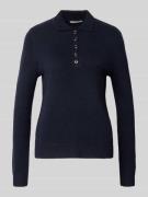 Regular fit gebreide pullover met wol