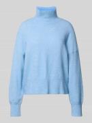 Gebreide pullover van wolmix met opstaande kraag, model 'NOLA'