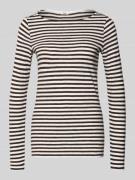 Slim fit shirt met lange mouwen van puur katoen