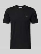 T-shirt met labeldetail