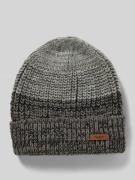 Beanie met labeldetail