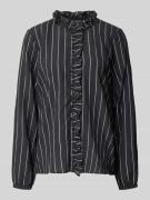 Blouse van viscosemix met ruches, model 'Billy'