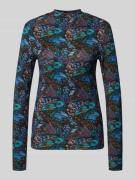 Shirt met lange mouwen en opstaande kraag