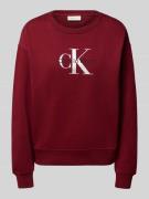 Sweatshirt met logo en ronde hals