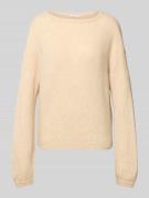 Relaxed fit gebreide pullover met mohair, model 'Pemine'
