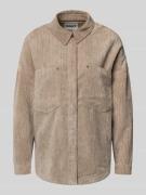 Loose fit overhemdblouse met borstzakken, model 'JANINE-RAI'