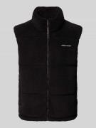 Bodywarmer met opstaande kraag en labelstitching, model 'LANDIN'