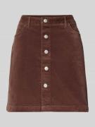 Uitlopende minirok van katoenmix