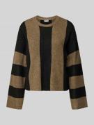 Gebreide pullover met ronde hals, model 'AGATHA'