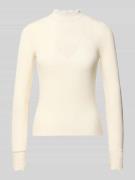 Slim fit shirt met lange mouwen van viscosemix, model 'TILDE'