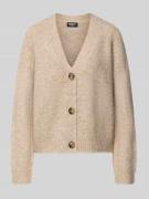 Loose fit gebreid jack met V-hals, model 'ZOEY'