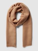 Sjaal met gerafelde boorden