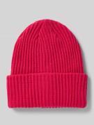 Ribgebreide beanie, model 'HEXO'