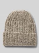 Ribgebreide beanie, model 'PYRON'