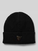 Beanie met labelapplicatie