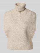 Relaxed fit spencer in gebreide look, model 'Tristiana'